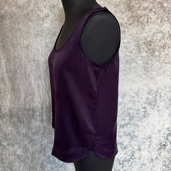 Haven Well Within by Talbots Plum Purple Silky Tank XS - Picture 2 of 6